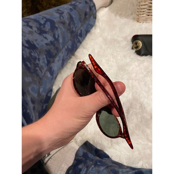 Vintage B&L Ray Ban W2835 Cherry Tortoise G15 Glass Side Street Cats Cateye Case - Picture 7 of 9